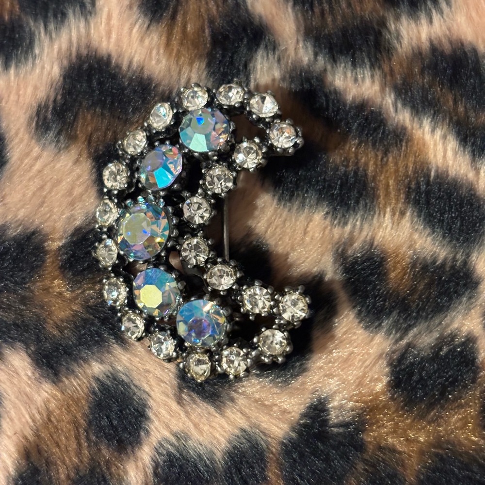Vintage Moon brooch